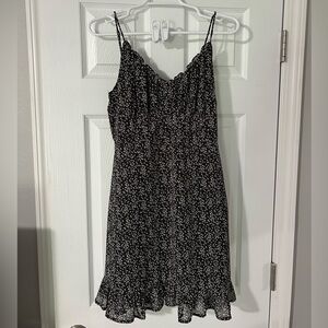 Black and White Floral Dress